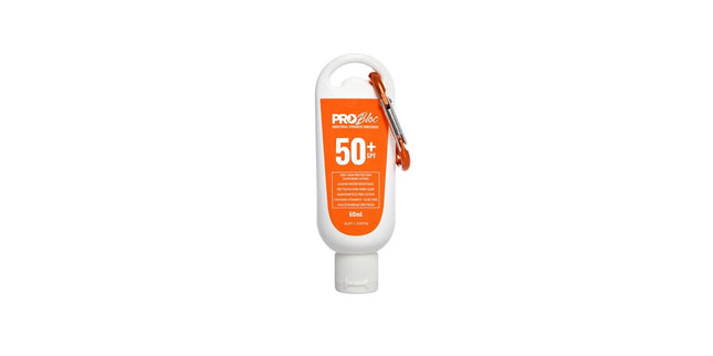 ProBloc Sunscreen SPF50+ 60ml Squeeze Bottle With Carabiner