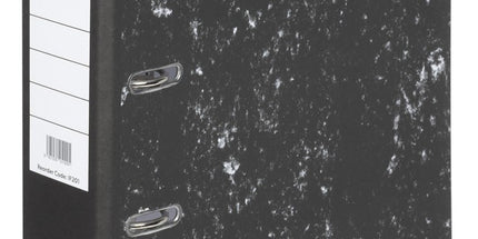 Okin Lever Arch File Foolscap Mottle Black