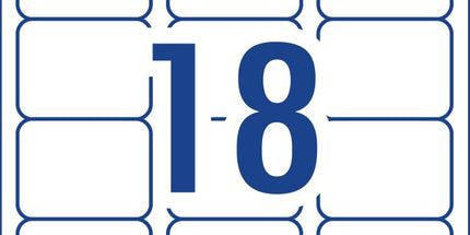 Avery Address Labels Sure Feed Laser Printer 952001 / L7161 63.5 x 46.6mm 18 Per Sheet Pack 360