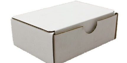 Die Cut Box Hinged Lid White - Various sizes