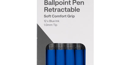 Cargo Ballpoint Pen Retractable Grip 1.0mm Blue Box 12