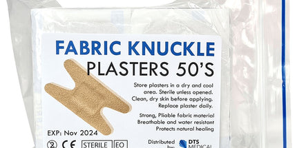 DTS Medical First Aid Plasters Fabric Knuckle Box 50