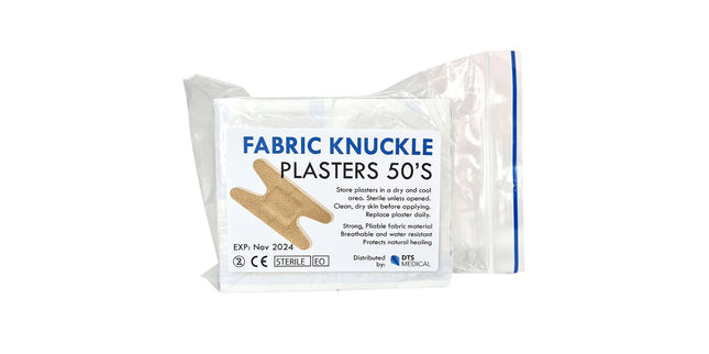DTS Medical First Aid Plasters Fabric Knuckle Box 50
