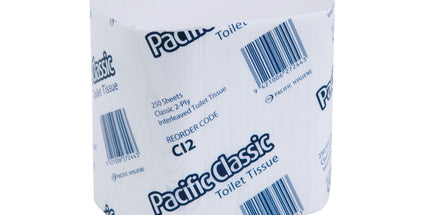 Pacific Classic Interleaved Toilet Tissue 2 Ply 250 Sheets Per Pack White Carton 36