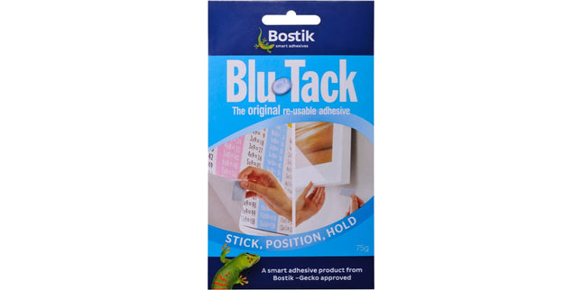 Bostik Blu Tack Reusable Adhesive 75g Blue Pack