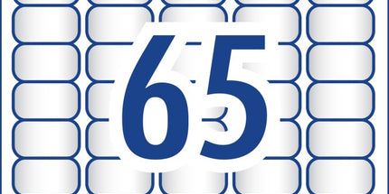 Avery Address Labels Laser Printer 959022 / L7551 38.1 x 21.2mm 65 Per Sheet Crystal Clear Pack 1625