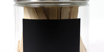 Seymours Container Glass Container Glass Stainless Steel Lid With Blackboard Label Small