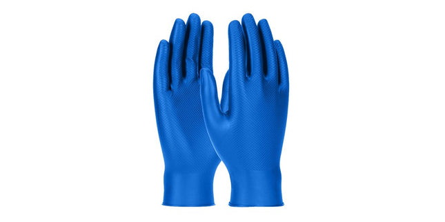 Grippaz 308 Blue Long Nitrile Gloves Box 50 Blue