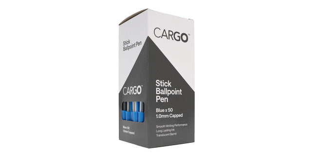 NXP Ballpoint Pen Capped Medium 1.0mm Blue Box 50