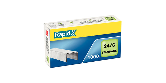 Rapid Staples No. 24/6 20 Sheet Box 1000