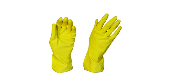 Lynn River / Selfgard Silverlined Rubber Gloves Yellow Pack 12
