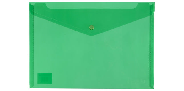 Icon Document Wallet Polypropylene Button Closure A4