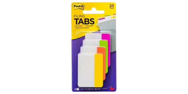 Post-it Filing Tabs 686-PLOY 50 x 38mm Assorted Colours Pack 4