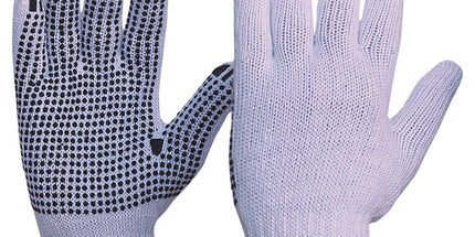 Knitted Poly/cotton With PVC Dots Glove