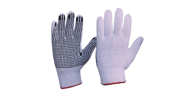 Knitted Poly/cotton With PVC Dots Glove