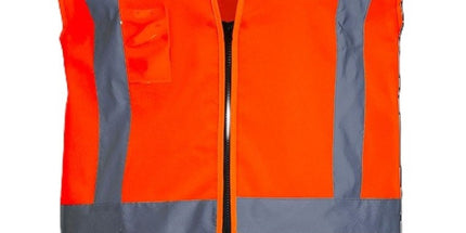 His Vis Vest Fire Warden Large Orange