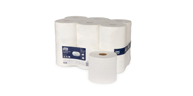 Tork Toilet Roll Mini Smartone Advanced 2 Ply 193 T9 620 Sheets White Carton 12
