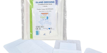 DTS Medical Wound Dressing Island Non-Woven Assorted Sizes Pack 9