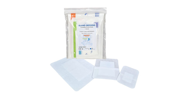 DTS Medical Wound Dressing Island Non-Woven Assorted Sizes Pack 9