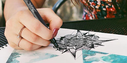 Sharpie Fineliner Pen Fine 0.4mm Black Pack 4