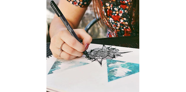 Sharpie Fineliner Pen Fine 0.4mm Black Pack 4