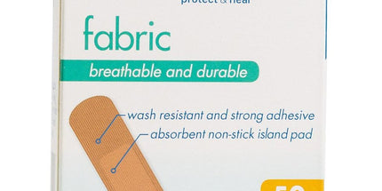 Help-It First Aid Plasters Fabric Skin Colour Box 50