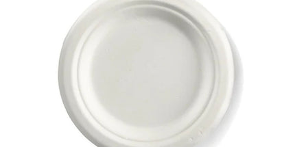 BioPak Plate Round Plant Fibre 15cm 6" Pack 125