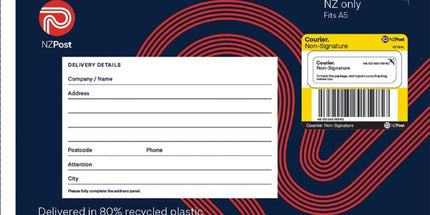 Courierpost Mailer Bag Non-Signature Required A5 185mm x 280mm Pack 25