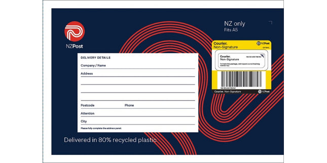 Courierpost Mailer Bag Non-Signature Required A5 185mm x 280mm Pack 25