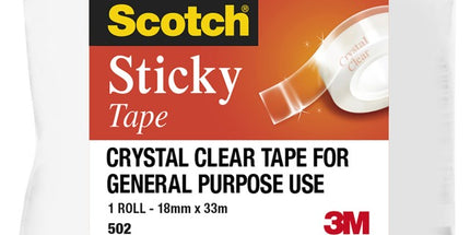 Scotch Everyday Office Tape 18mm x 33m Roll