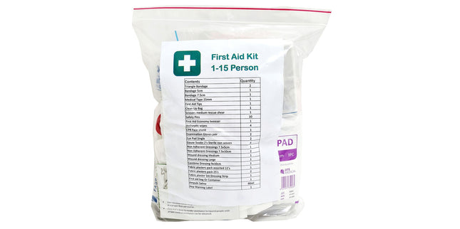 DTS Medical First Aid Kit Refill 1-15 Persons