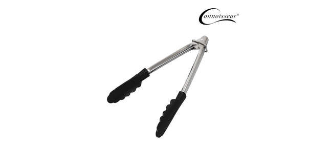 Weatherdon Steel Tongs With Non-stick Head 23cm